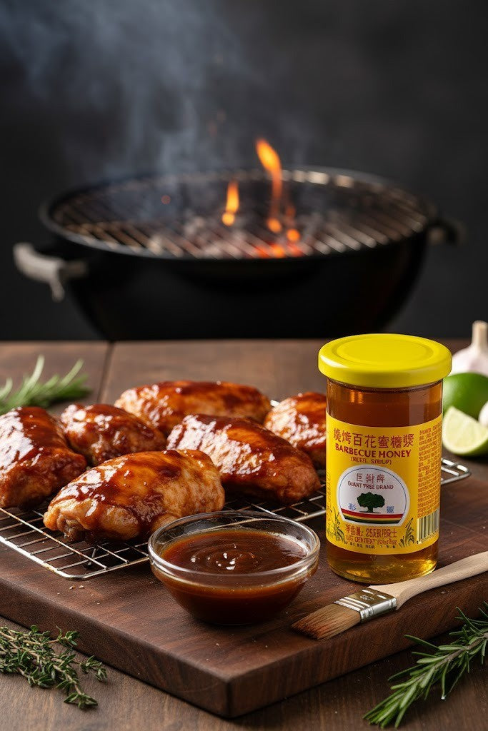 Giant Tree BBQ Honey with Syrup – Sweet Barbecue Glaze & Marinade