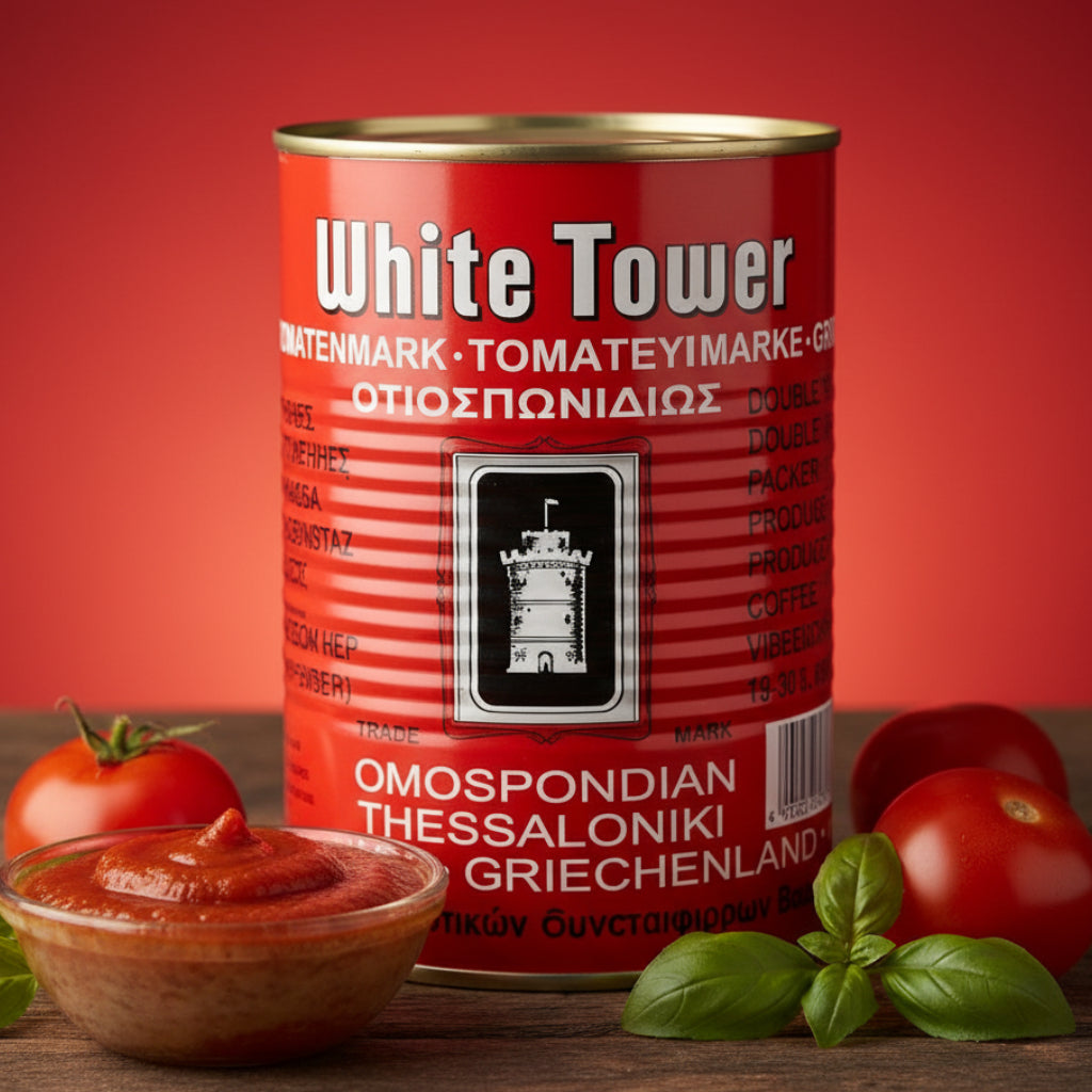 WHITE TOWER Tomato Puree Smooth Tomato Base for Sauces Soups and Cooking