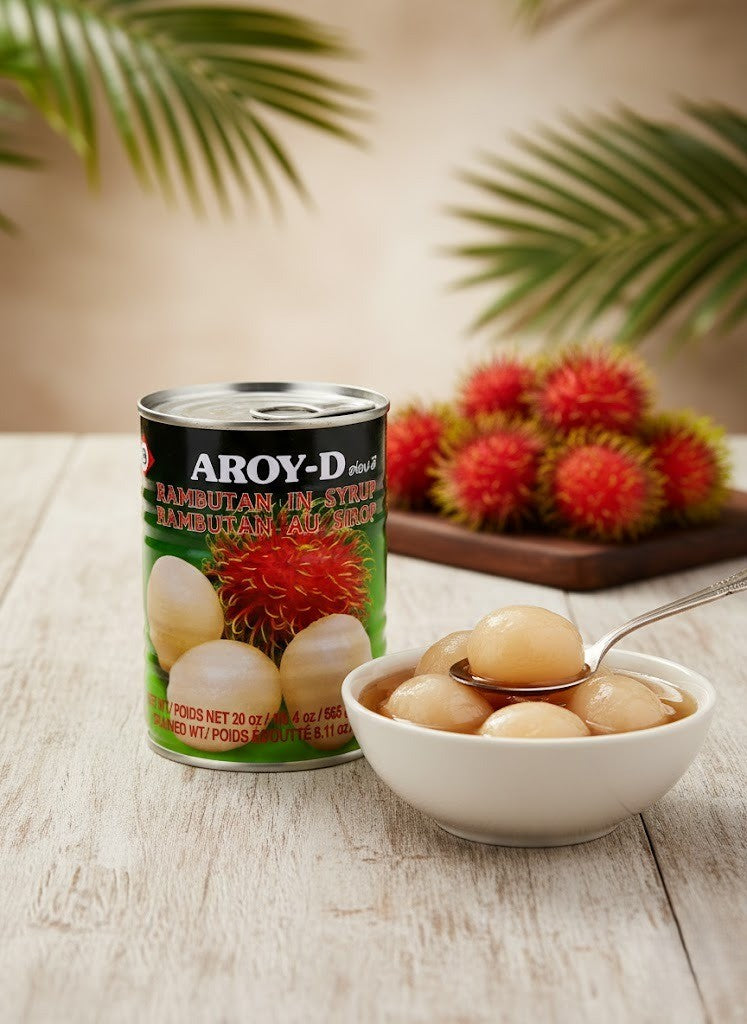 Aroy-D Rambutan in Syrup – Sweet Tropical Rambutan Fruit