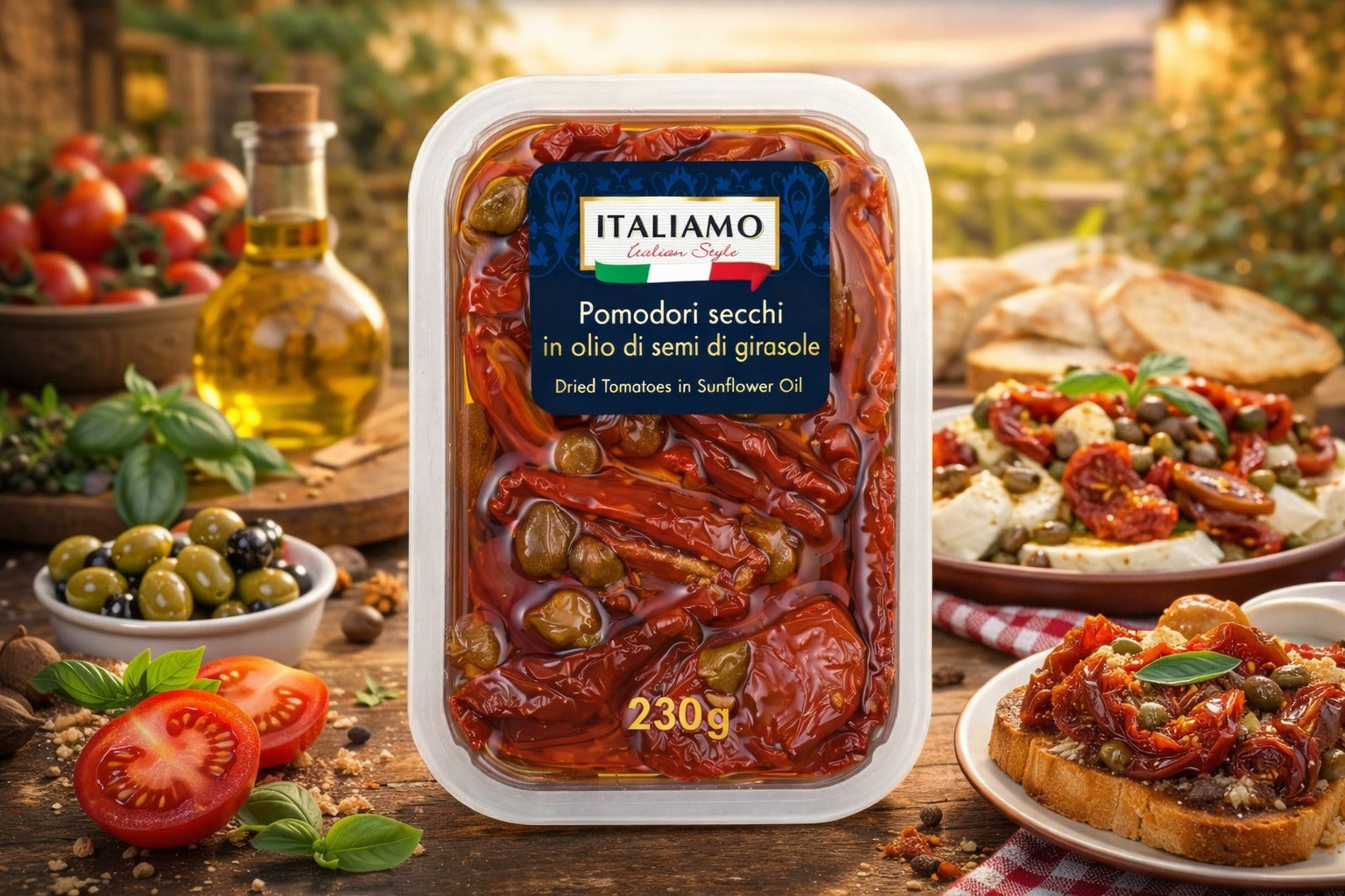 Dried Tomatoes in Sunflower Oil 230g Summer Flavour Boost