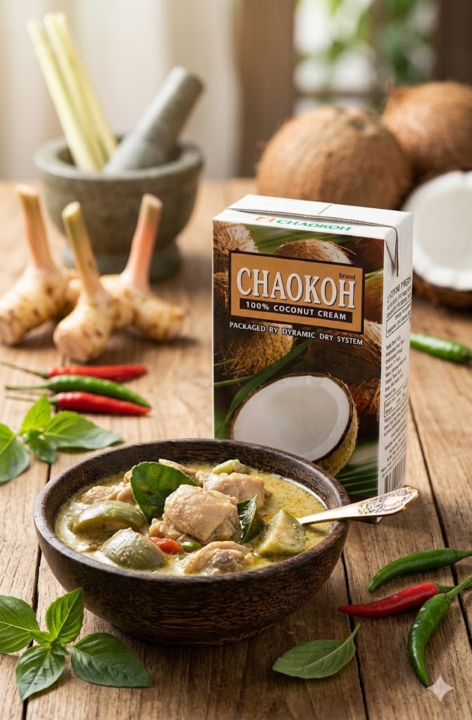 CHAOKOH Coconut Milk UHT Rich Coconut Milk for Curries Soups and Cooking