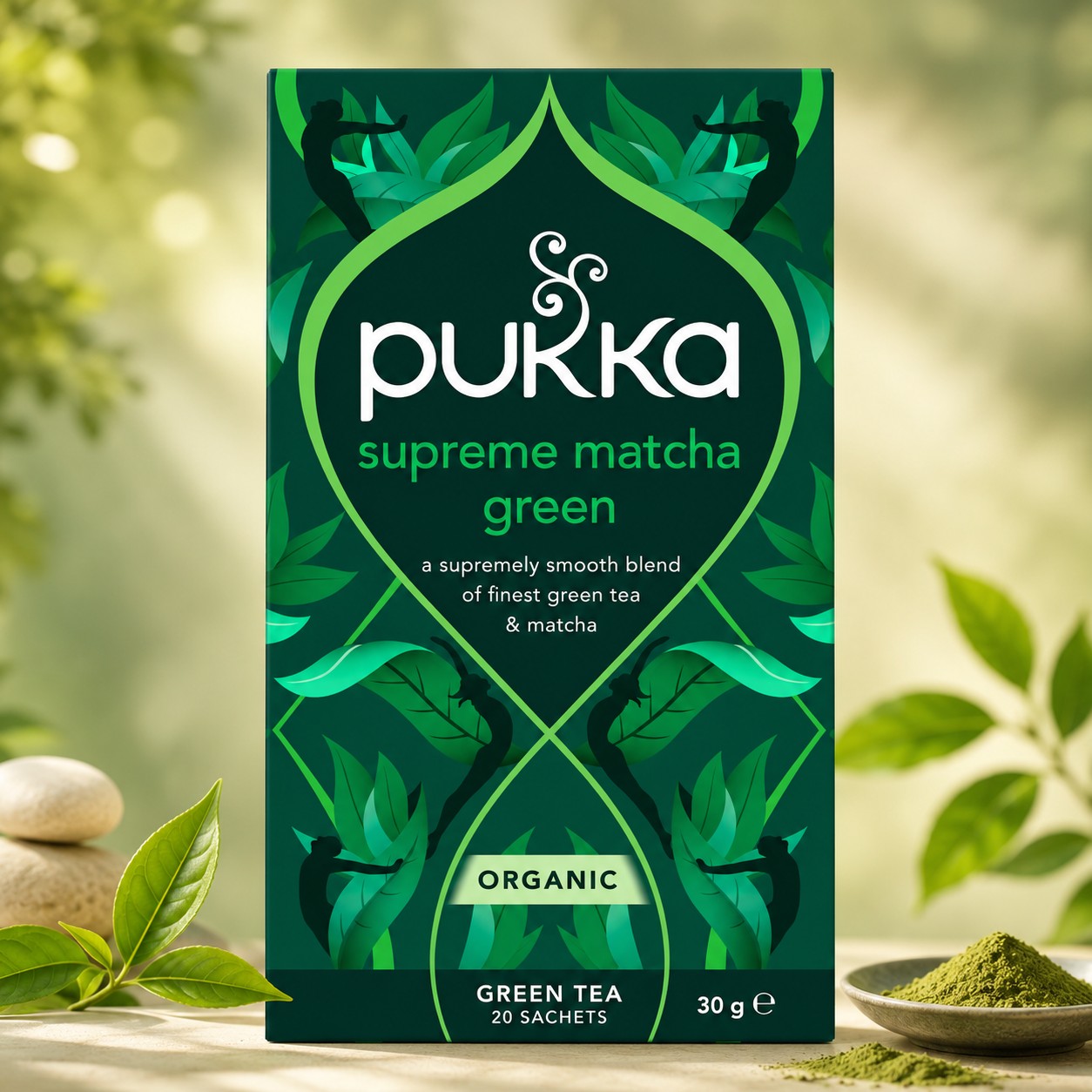 Pukka Organic Supreme Matcha Green Tea 20 Tea Bags 30g Green Tea Blend