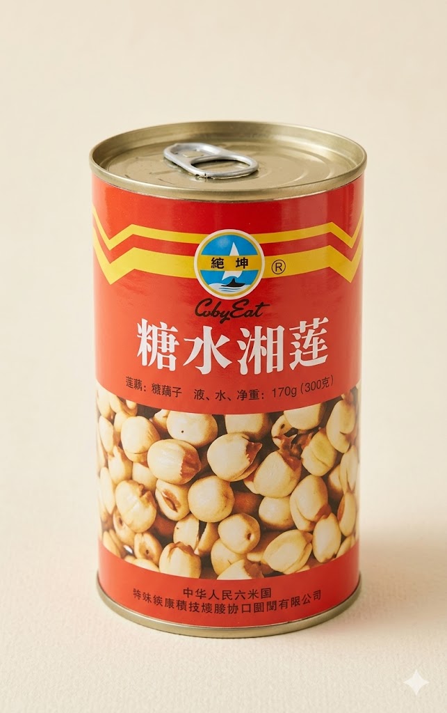 BOAT Lotus Nuts in Syrup Sweet Dessert Topping for Drinks and Asian Desserts