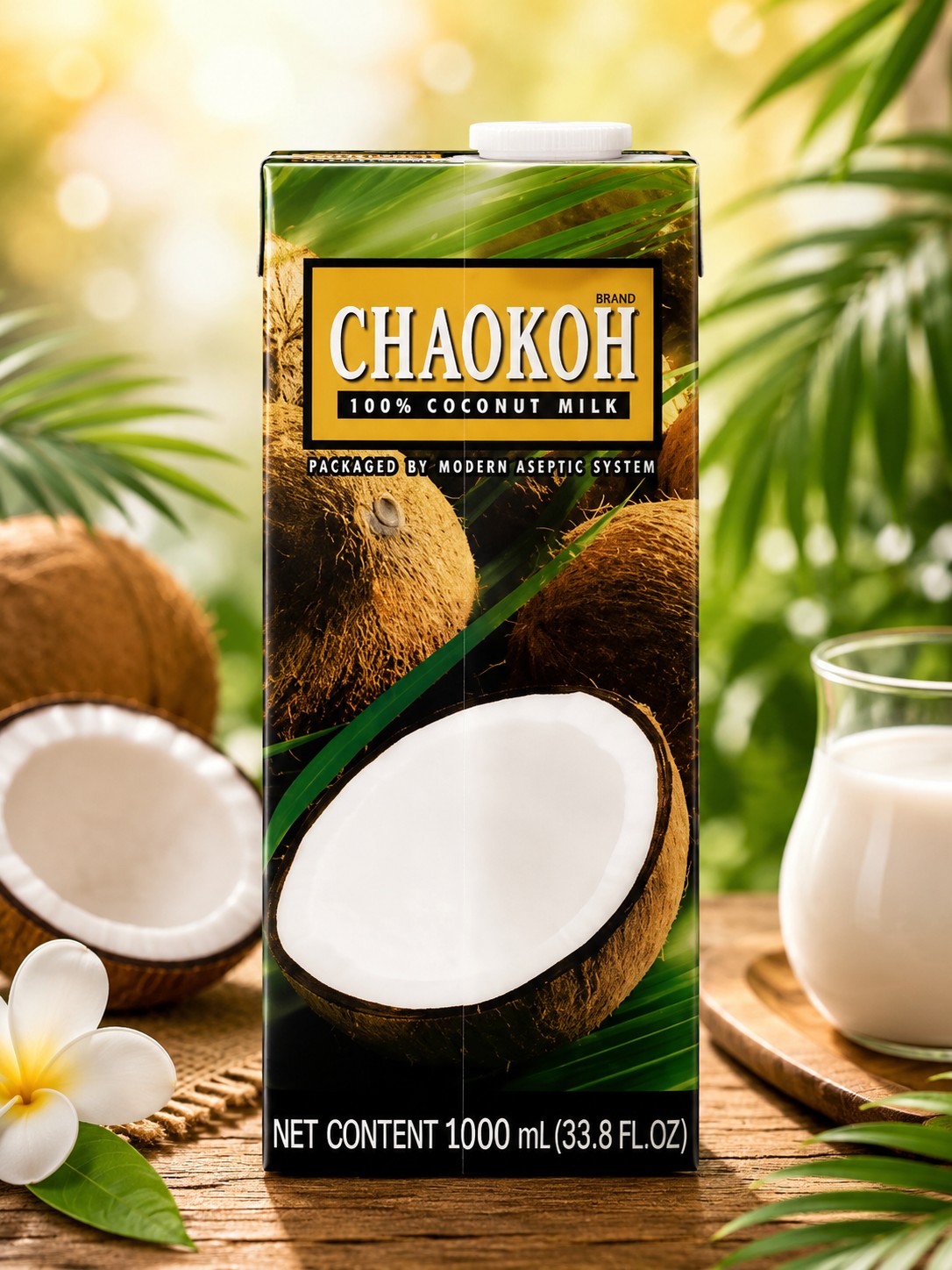 CHAOKOH Coconut Milk UHT Creamy Coconut Milk for Cooking Baking and Recipes