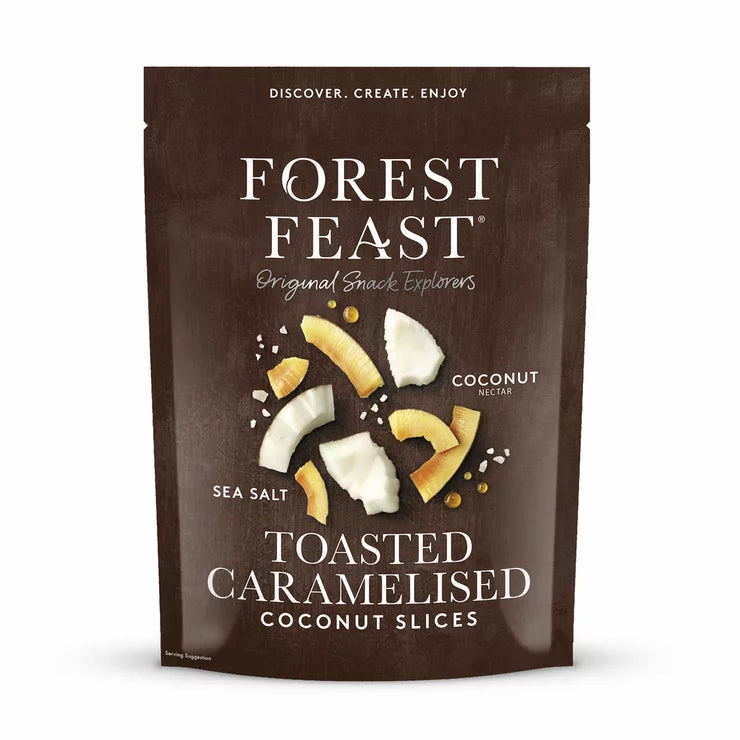 Forest Feast Toasted Caramelised Coconut Slices, 600g