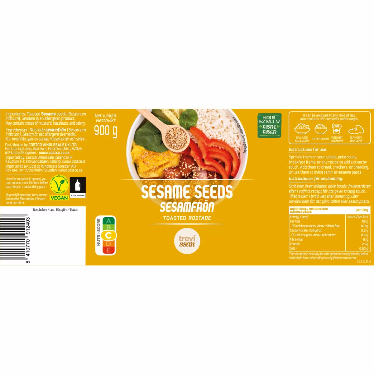 Trevissan Sesame Seeds, 900g