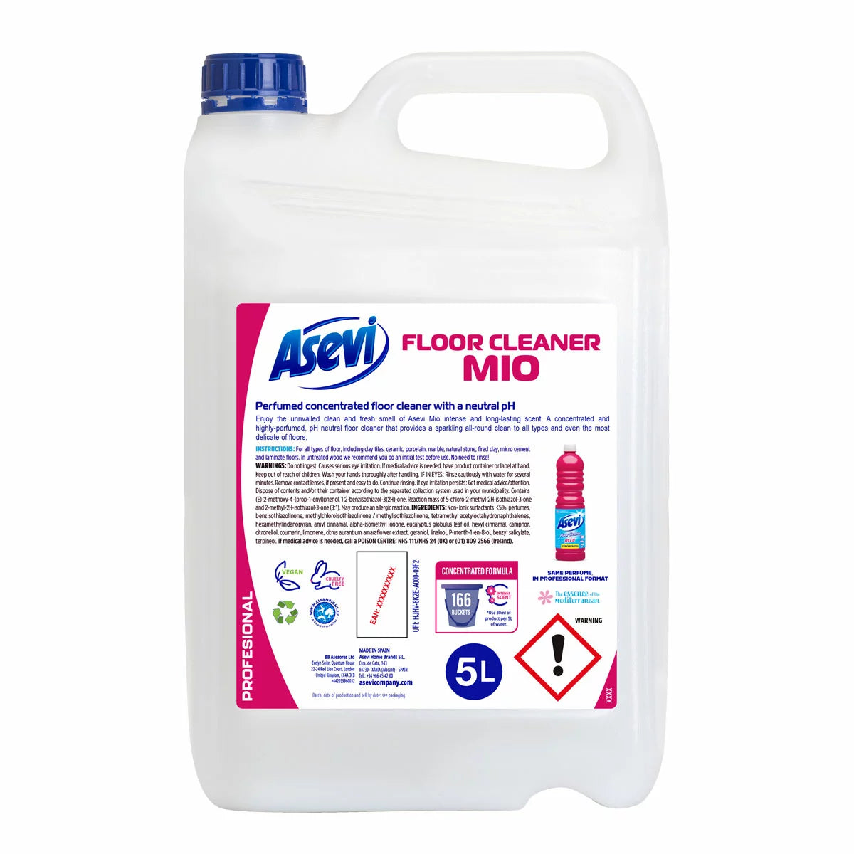 Asevi Professional Mio Floor Cleaner, 5L