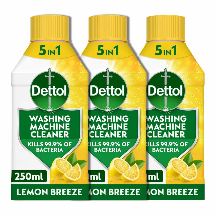 Dettol Washing Machine Cleaner Citrus, 3 x 250ml