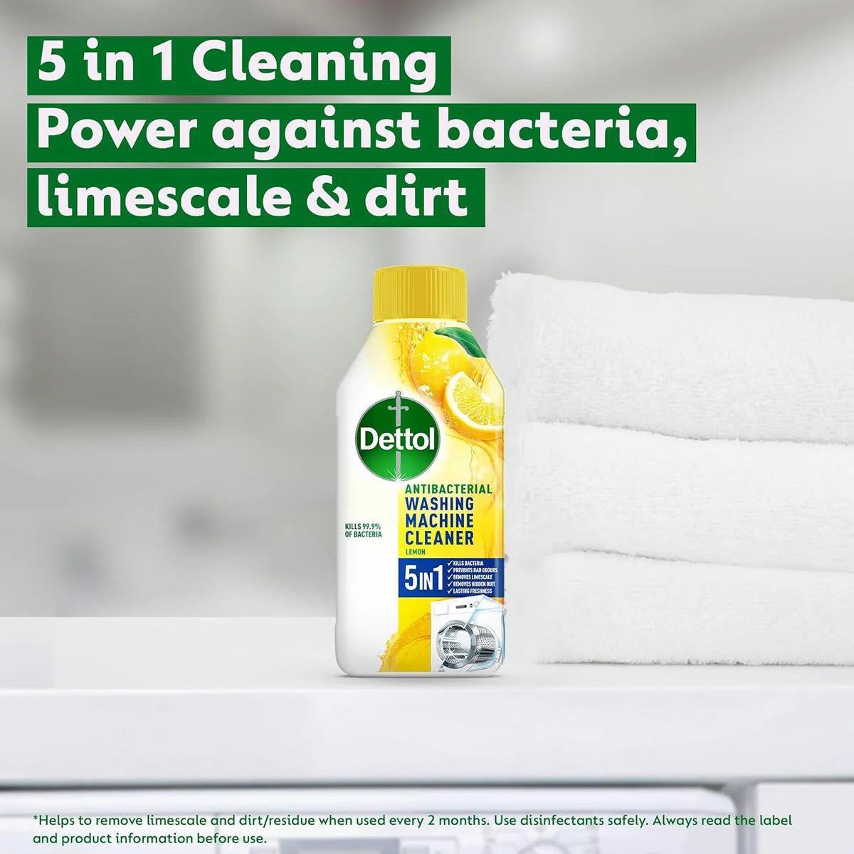 Dettol Washing Machine Cleaner Citrus, 3 x 250ml