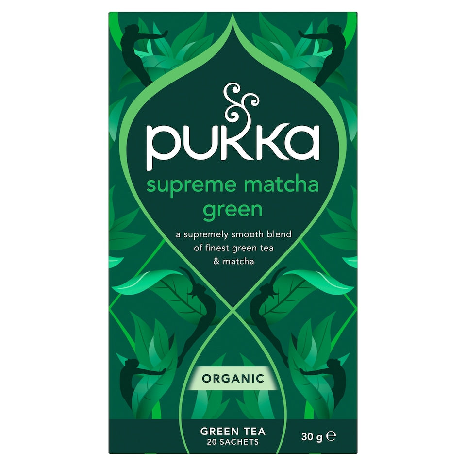 Pukka Organic Supreme Matcha Green Tea 20 Tea Bags 30g Green Tea Blend