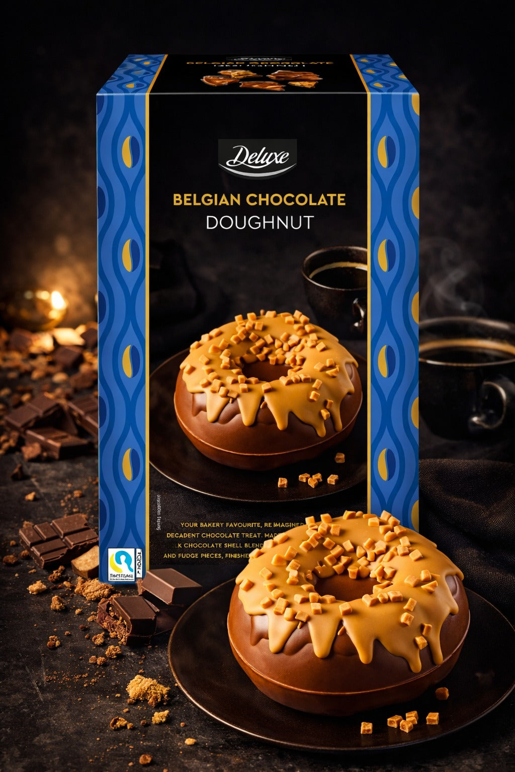 Deluxe Belgian Chocolate Doughnut Easter Egg 250g Summer Indulgence