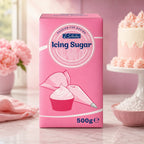 Belbake Icing Sugar 500g Fine Powdered Sugar for Baking Decorating and Desserts