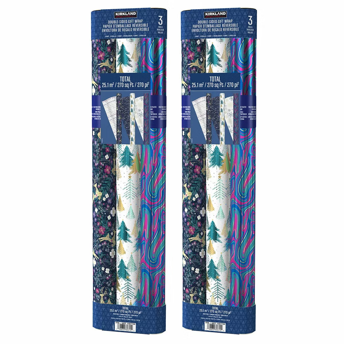 540 Sq ft Christmas Trio Wrap Pack - Opulent
