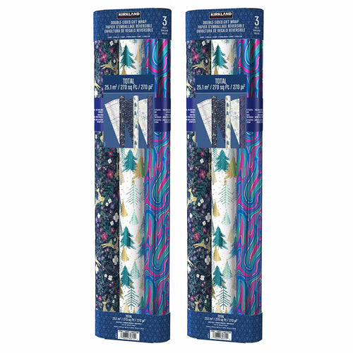 540 Sq ft Christmas Trio Wrap Pack - Opulent