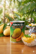 AROY-D Canned Mango Slices in Syrup – Sweet Tropical Fruit for Desserts & Drinks