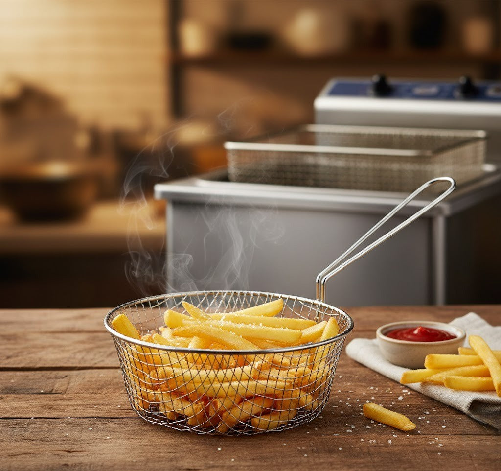 Hancock 7" Chip Basket (CB7) – Stainless Steel Frying Basket