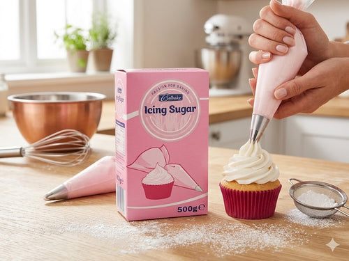Belbake Icing Sugar 500g Fine Powdered Sugar for Baking Decorating and Desserts