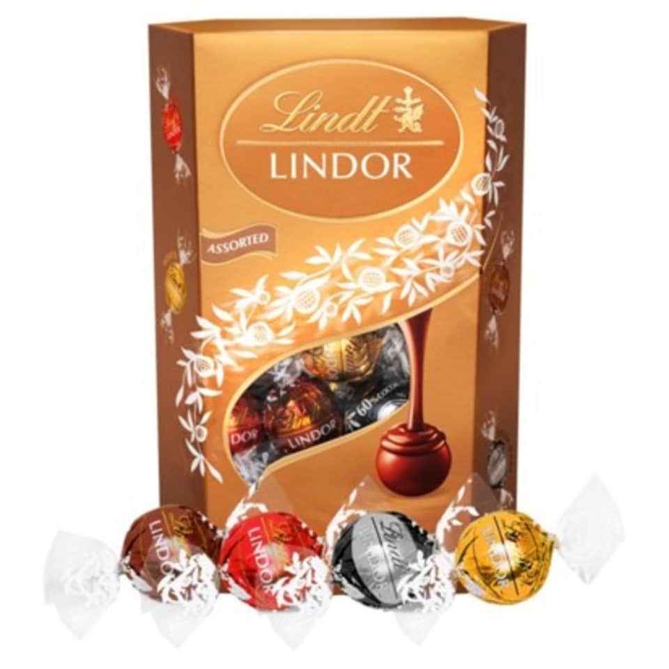 Lindt Lindor Assorted Chocolate Truffles Box 337g Luxury Chocolate Gift Selection