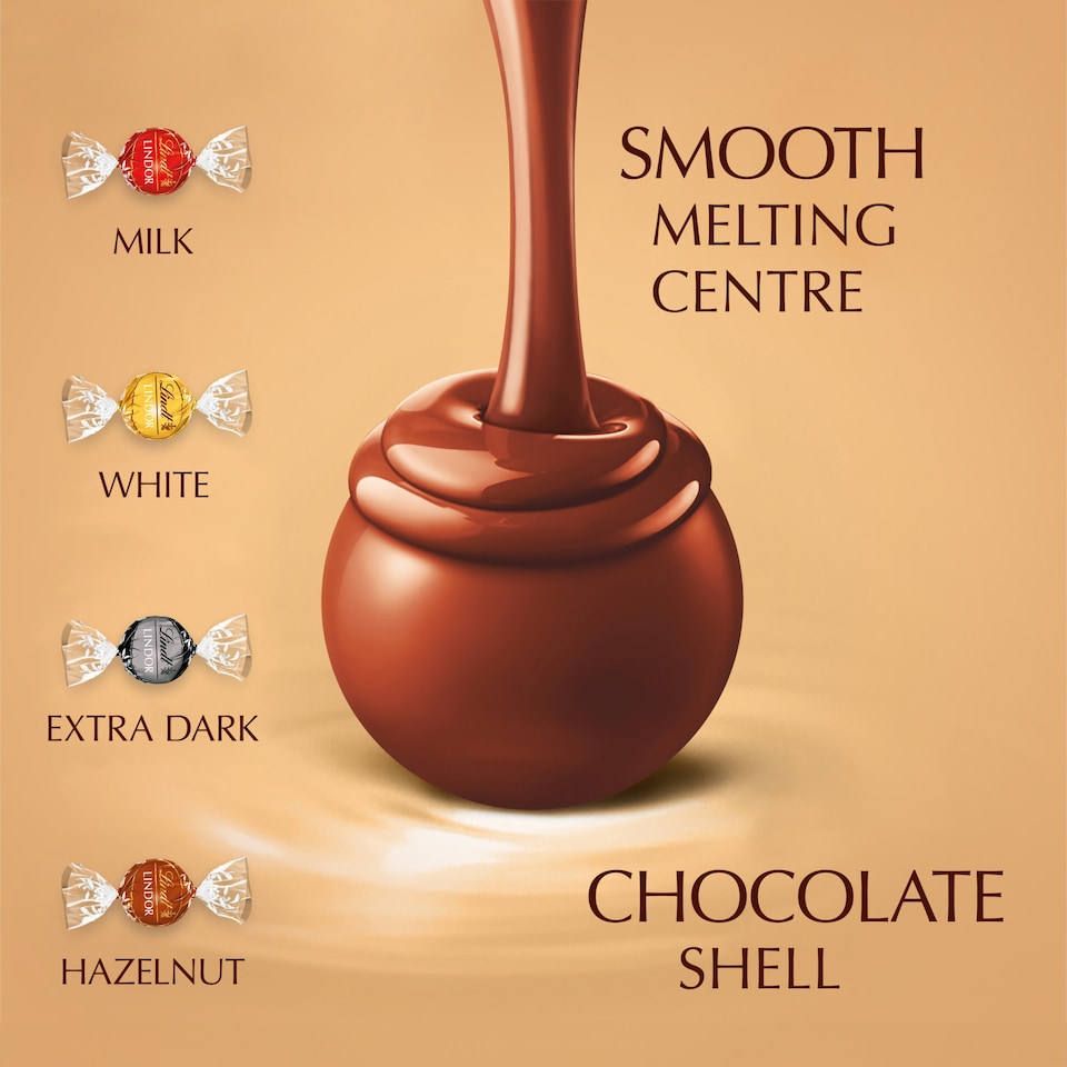 Lindt Lindor Assorted Chocolate Truffles Box 337g Luxury Chocolate Gift Selection
