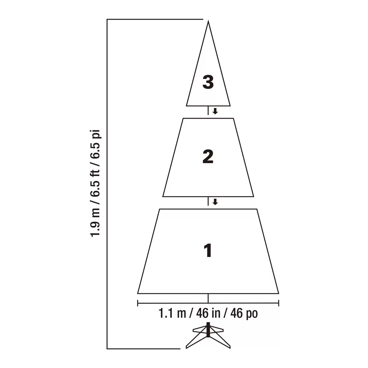 6.5ft (1.9m) Unlit Aspen Artificial Christmas Tree