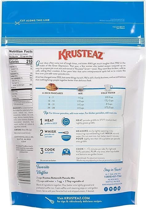 Krusteaz, Complete Buttermilk Pancake Mix, 10 lbs