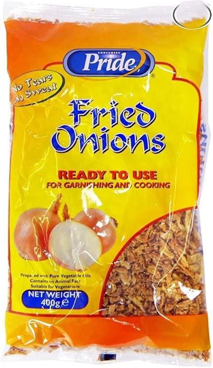 Pride Fried Onions 400g – Crispy Ready-to-Use Onion Topping