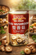 Golden Swan PoKu Mushroom (Shitake) – Whole Shiitake Mushrooms in Brine, 284g