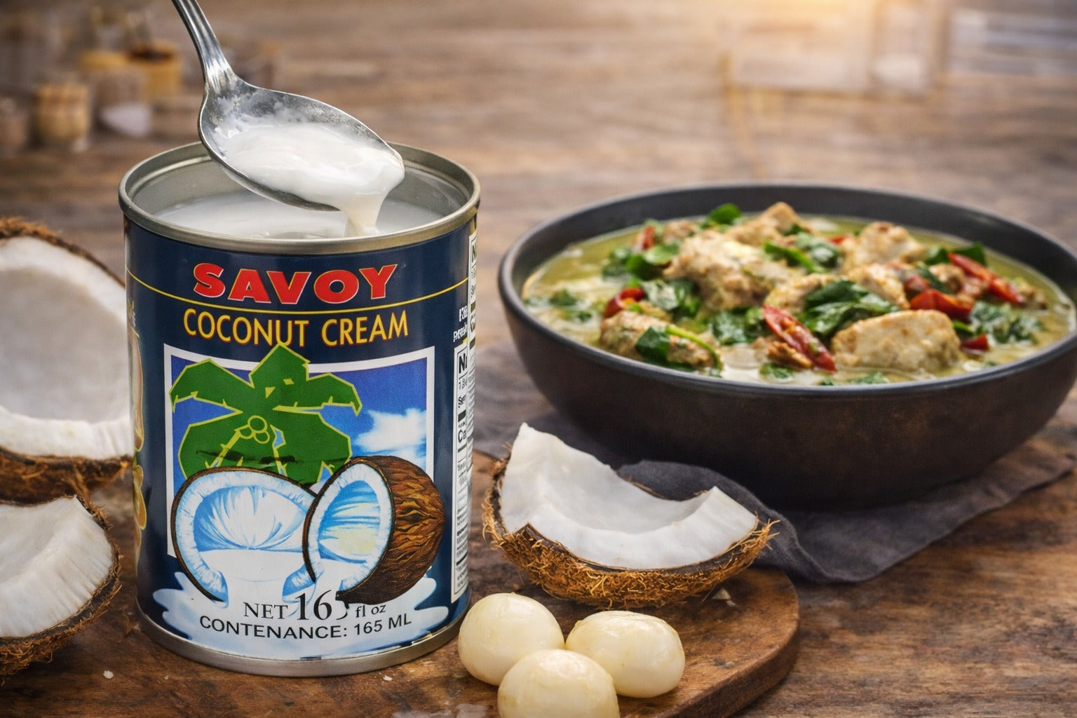 Savoy Coconut Cream (Aroy-D) – Rich & Thick Coconut Cream for Cooking & Desserts