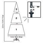 7.5ft (2.3m) Pre-Lit Aspen Artificial Christmas Tree With 1,850 Colour-Changing Radiant Micro Twinkle LED Lights