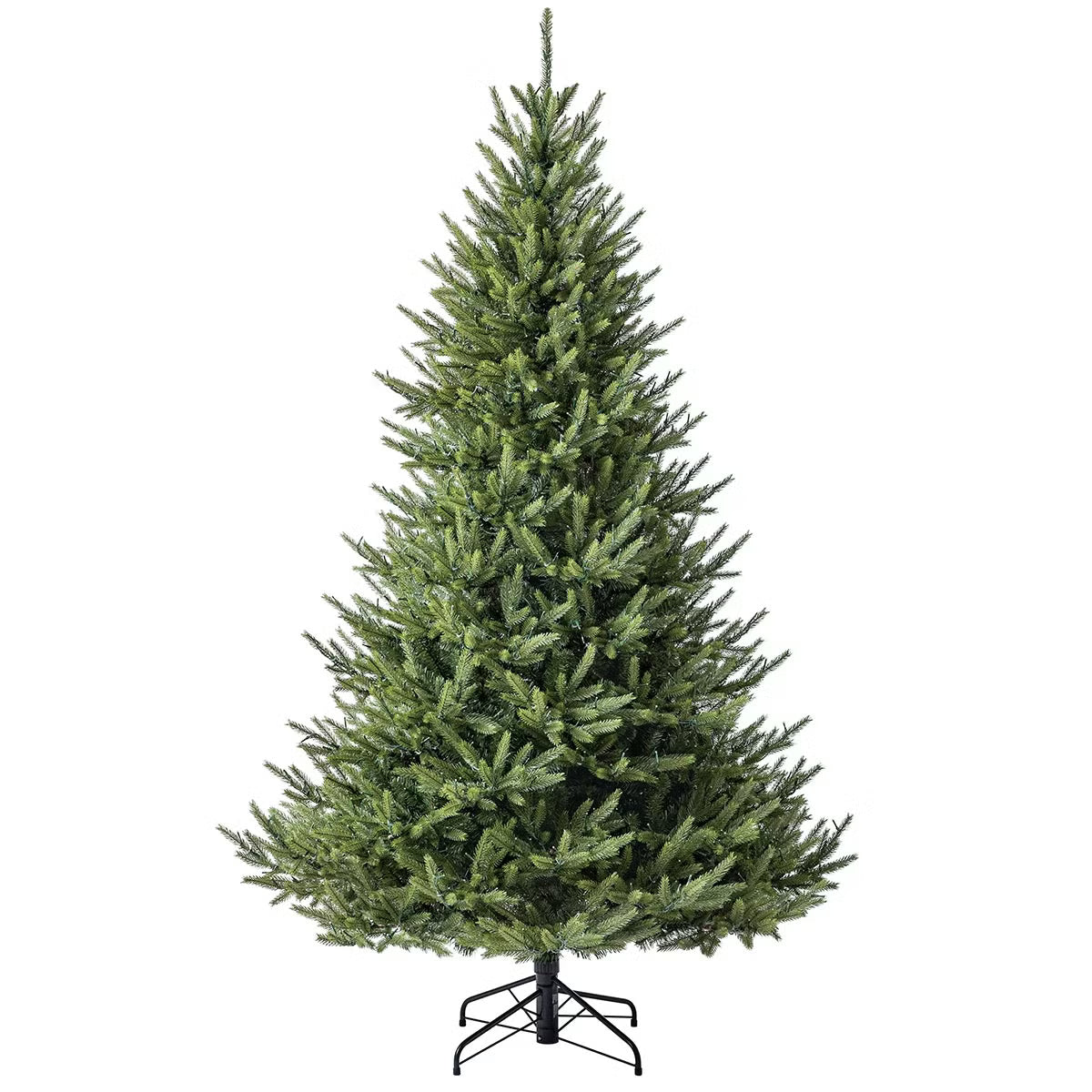 7.5 ft (2.3m) Pre-Lit Euro Style Artificial Christmas Tree With 1400 Colour Changing Twinkle Micro LED LightsLED Tree