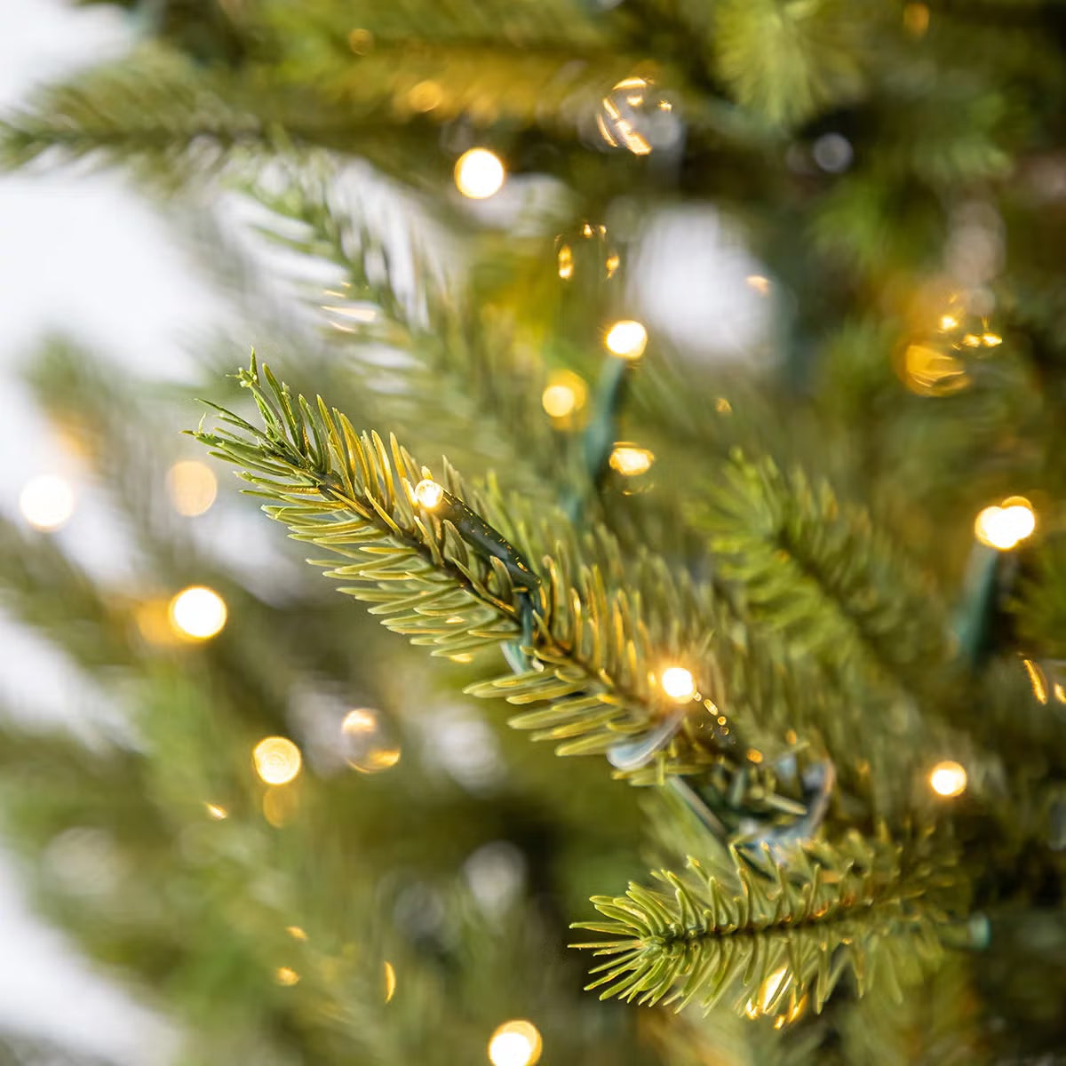 7.5 ft (2.3m) Pre-Lit Euro Style Artificial Christmas Tree With 1400 Colour Changing Twinkle Micro LED LightsLED Tree