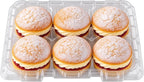 Fresh Cream Mini Victoria Sandwich 6pk British Sponge Cakes with Cream & Raspberry Jam