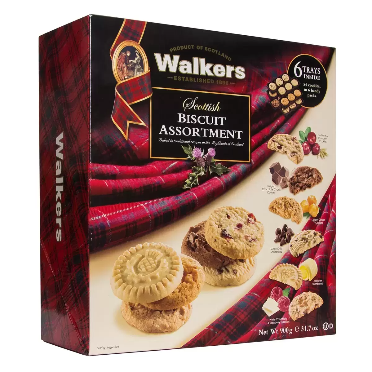Walkers Scottish Biscuit Assortment 900g – Traditional Scottish Biscuits Variety
