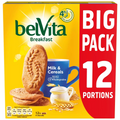 BelVita Breakfast Milk & Cereals 2 x 12 Pack – Wholegrain Breakfast Biscuits