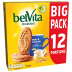 BelVita Breakfast Milk & Cereals 2 x 12 Pack – Wholegrain Breakfast Biscuits