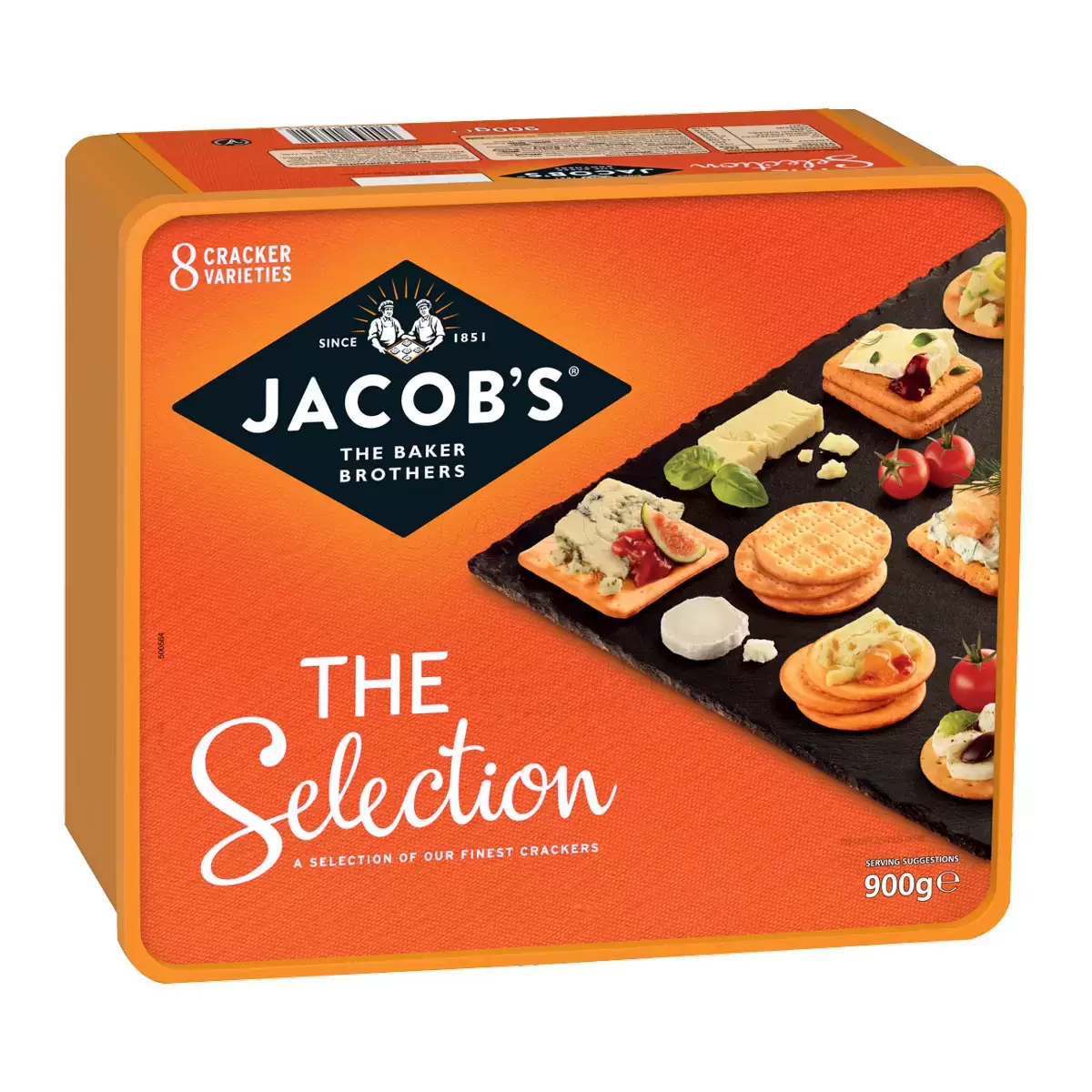 Jacob’s Biscuits for Cheese Selection 900 g – Savoury Cheese Pairing Crackers & Biscuits