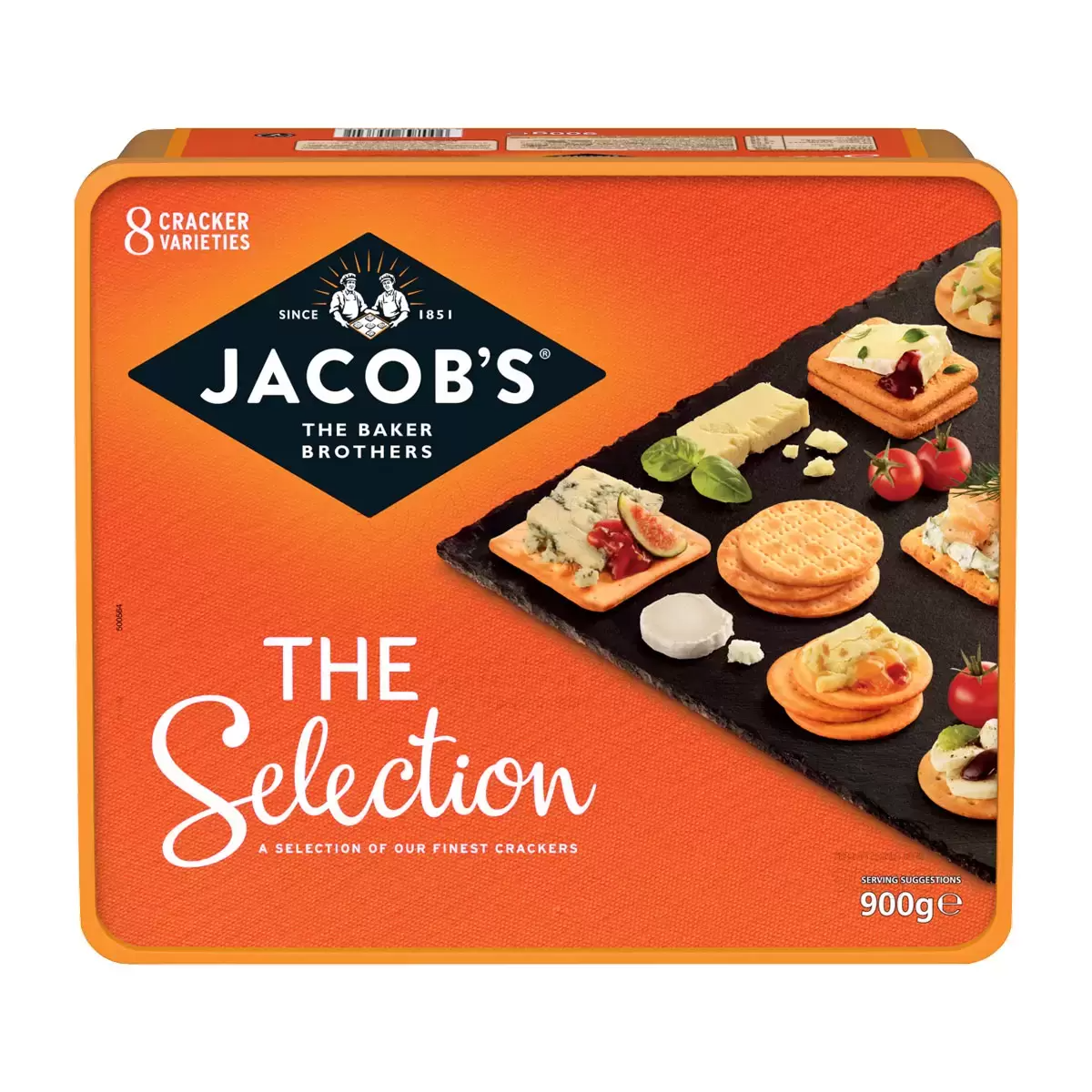 Jacob’s Biscuits for Cheese Selection 900 g – Savoury Cheese Pairing Crackers & Biscuits