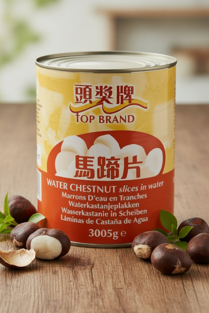 TOP Water Chestnut Slices Ready to Use for Stir Fry Soups Salads Asian Cooking