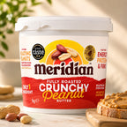 Meridian Crunchy Peanut Butter 1kg High Protein Nut Butter Spread