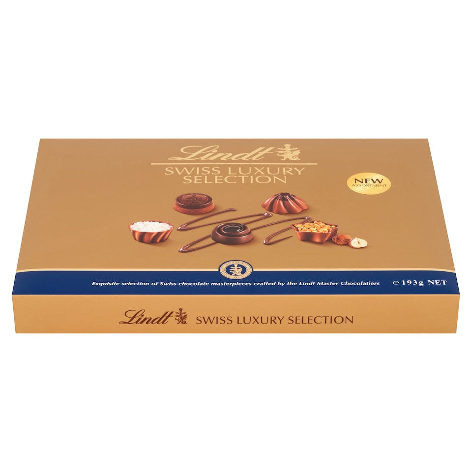 Lindt Swiss Luxury Selection Assorted Chocolate Box 193g Premium Gift Collection