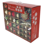 80CT Shatterproof ornament Set Red