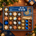 80CT Shatterproof ornament Set Blue