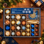 80CT Shatterproof ornament Set Blue