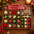 80CT Shatterproof ornament Set Red