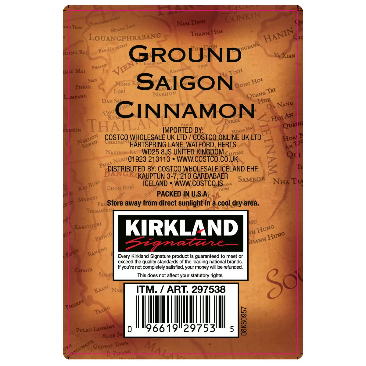 Kirkland Signature Ground Saigon Cinnamon 303g | Premium Ground Cinnamon | Warm & Aromatic Spice | Ideal for Baking, Cooking & Drinks
