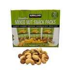 Kirkland Signature Unsalted Mixed Nut Snack Packs - 21 Count (45g Individual Packs)
