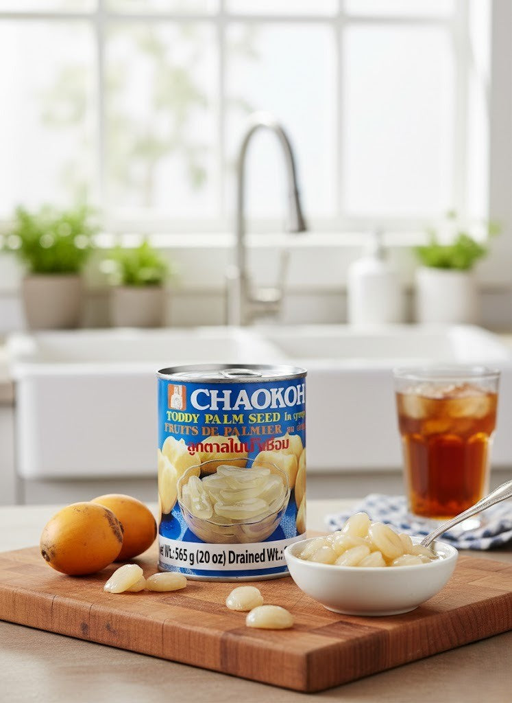 Chaokoh Toddy Palm Seeds in Syrup – Tropical Dessert Palm Fruit