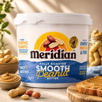 Meridian Smooth Peanut Butter 1kg High Protein Nut Butter Spread