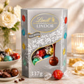 Lindt Lindor Silver Assorted Chocolate Truffles Box 337g Luxury Gift Selection