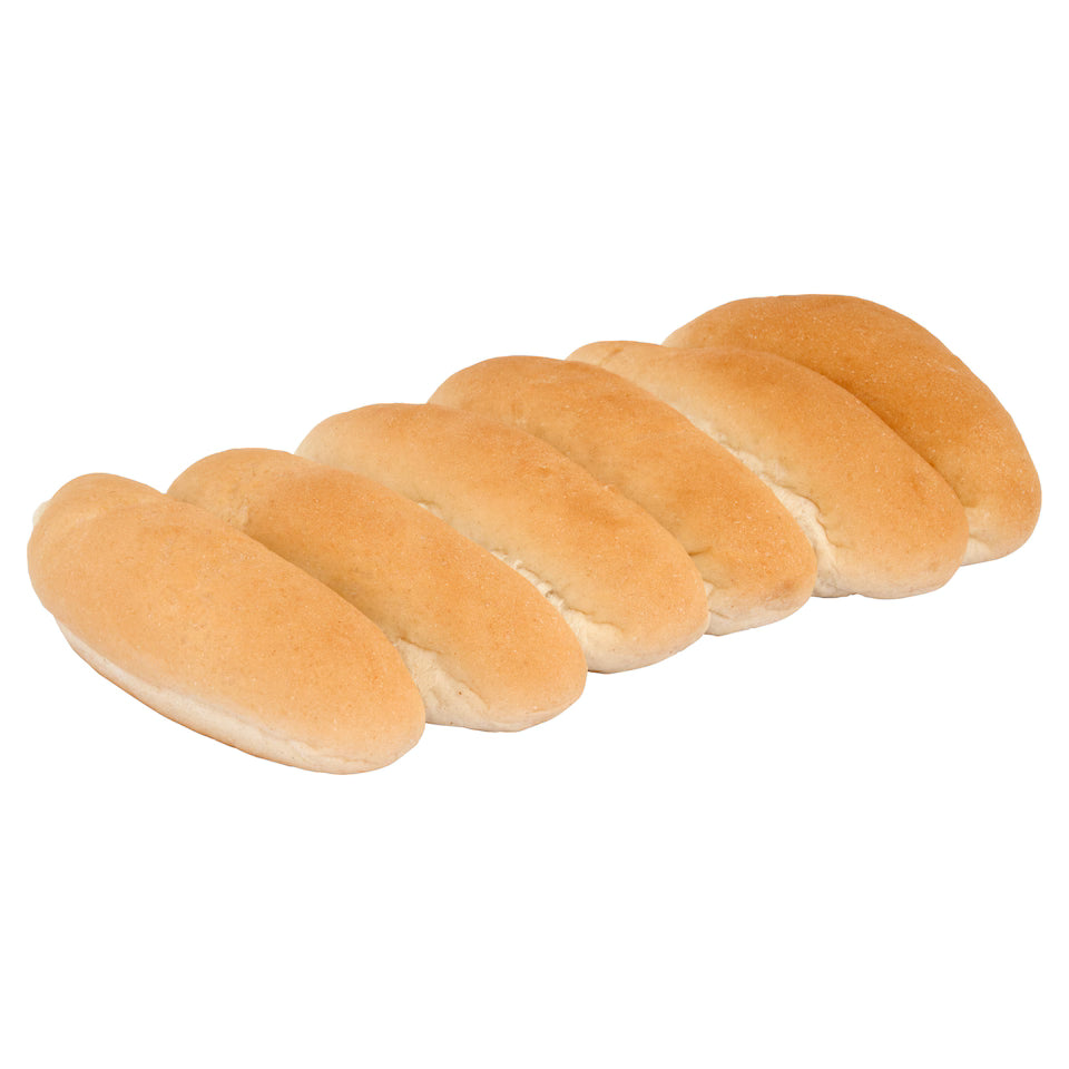 White Finger Rolls 6 Pack